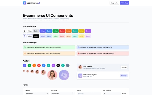eCommerce Templates & UI Kit